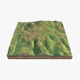 3D model Dartmoor National Park Hills
